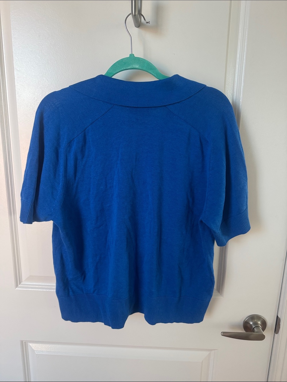 Blue Lemon-Print Short-Sleeve Cardigan - Picture 9 of 9